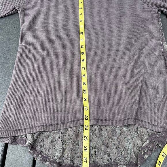 Dylan women’s size XL textured thermal long sleeve top, lace back - Picture 8 of 10